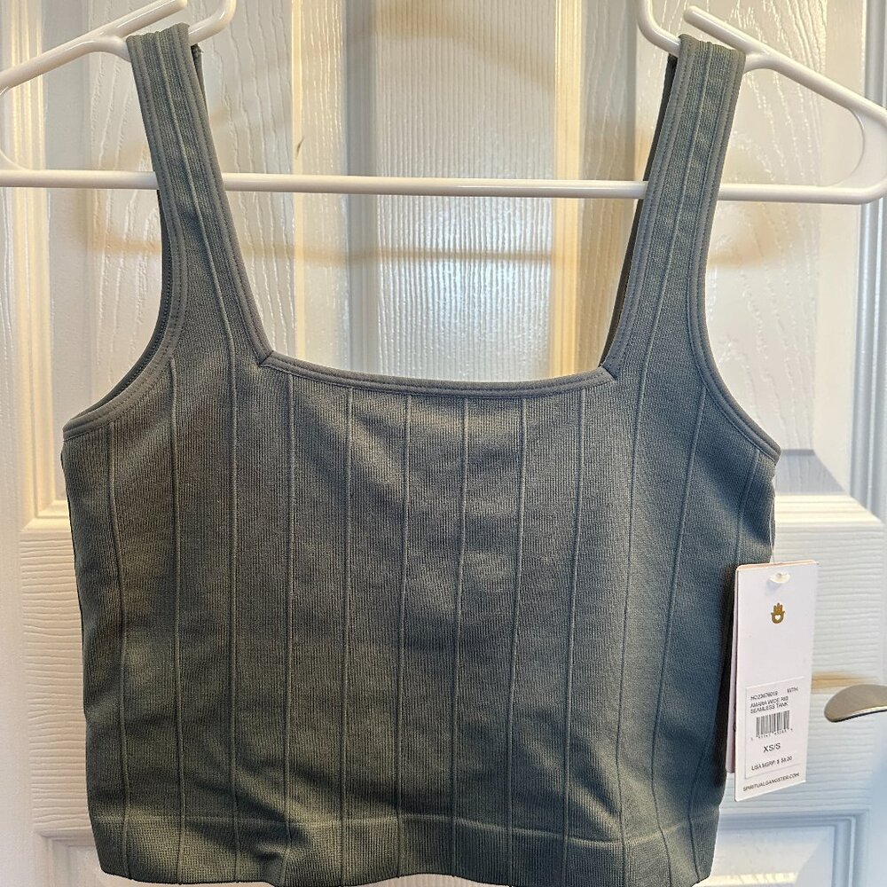 Spiritual Gangster Amara wide rib seamless tank XS/S, NWT